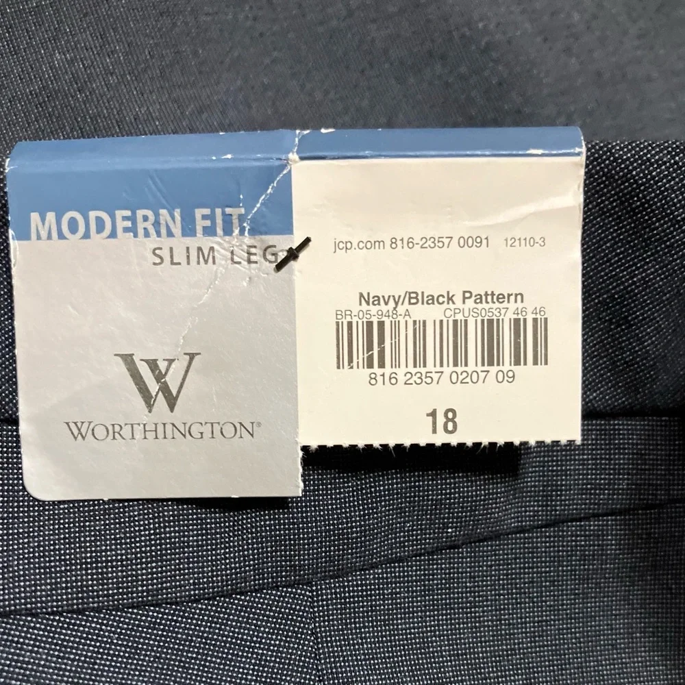 NWT! Worthington Slim Gray Dress Pants